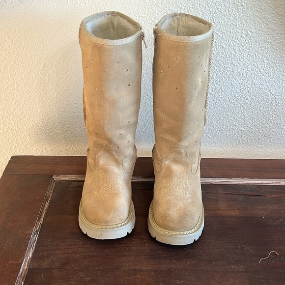 Roper boots suede zip up with rhinestones. women’s 6 - Picture 1 of 8